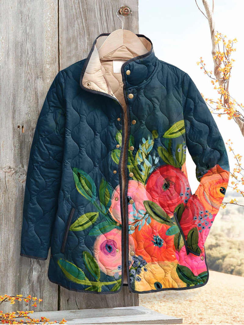 Frances | Country Floral Quilted Jacket