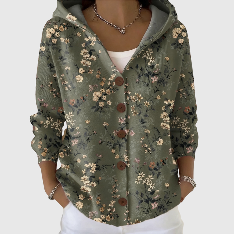 Florence | Hooded Button Cardigan