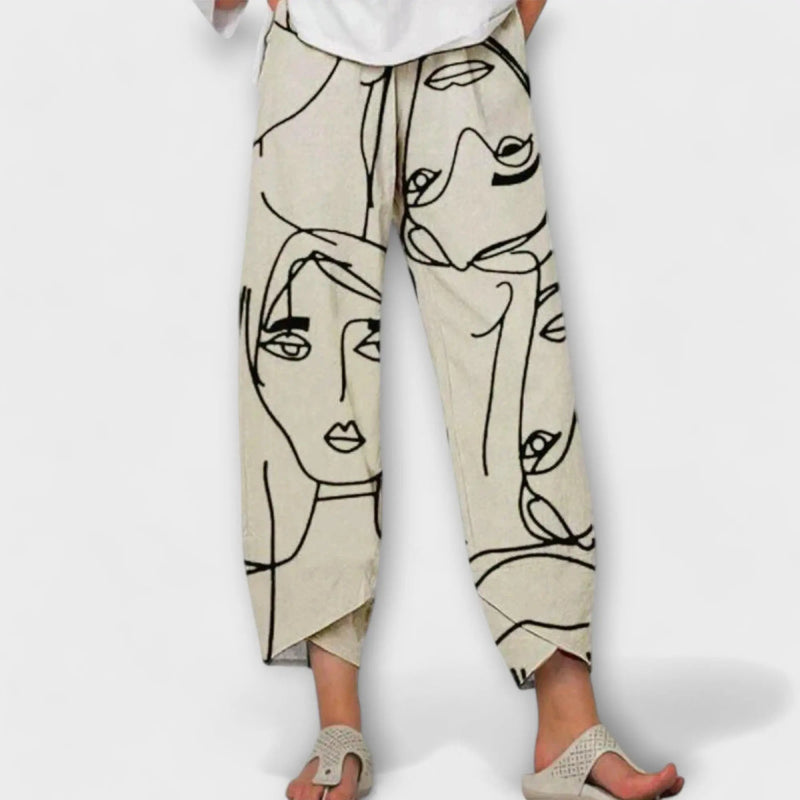 Nahia - Elegant Linen Trousers