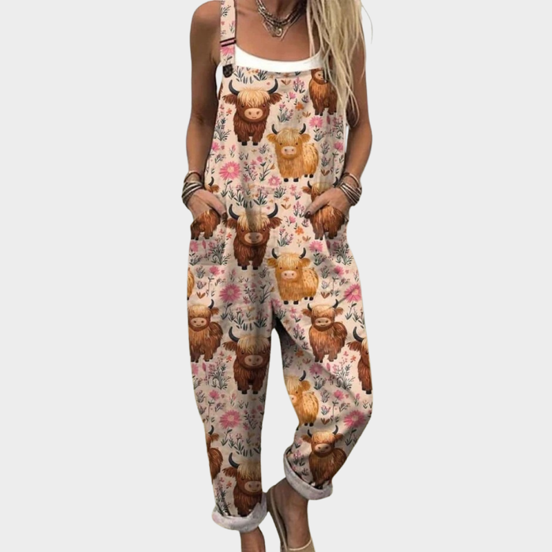 Hannah | Multicolour Dungarees