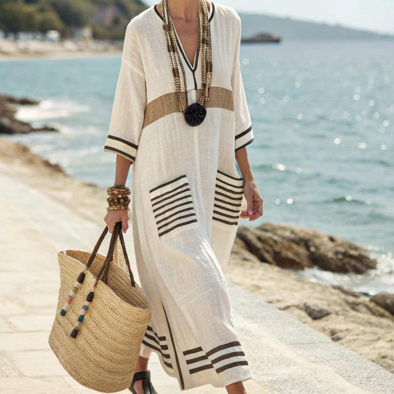 Caftan Dress "Simone" β Ebony Lines