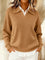 Vynette | Polo-Collar V-Neck Jumper
