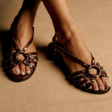 Blanche - Handcrafted Earth-Tone Sandals