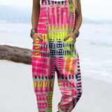 Diana | Check Print Dungarees
