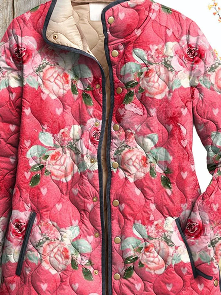 Catherine | Country Floral Quilted Jacket
