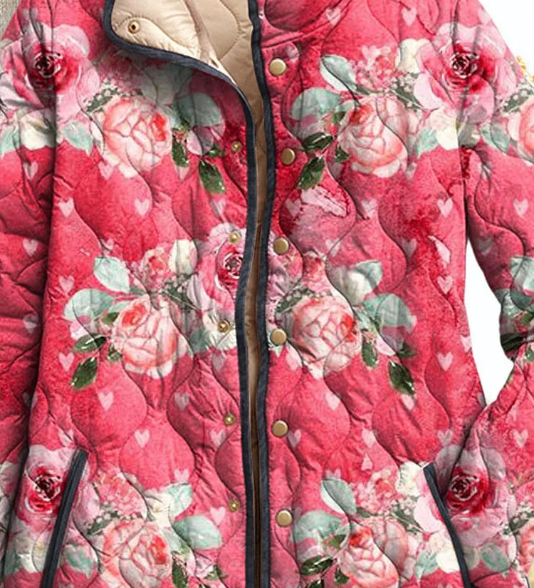 Catherine | Country Floral Quilted Jacket