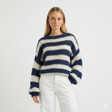 Georgia | Oversized Striped Knit Sweater