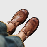 Doris | Leather Mary Janes