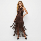 IVY | Ruffled Halter Midi Dress