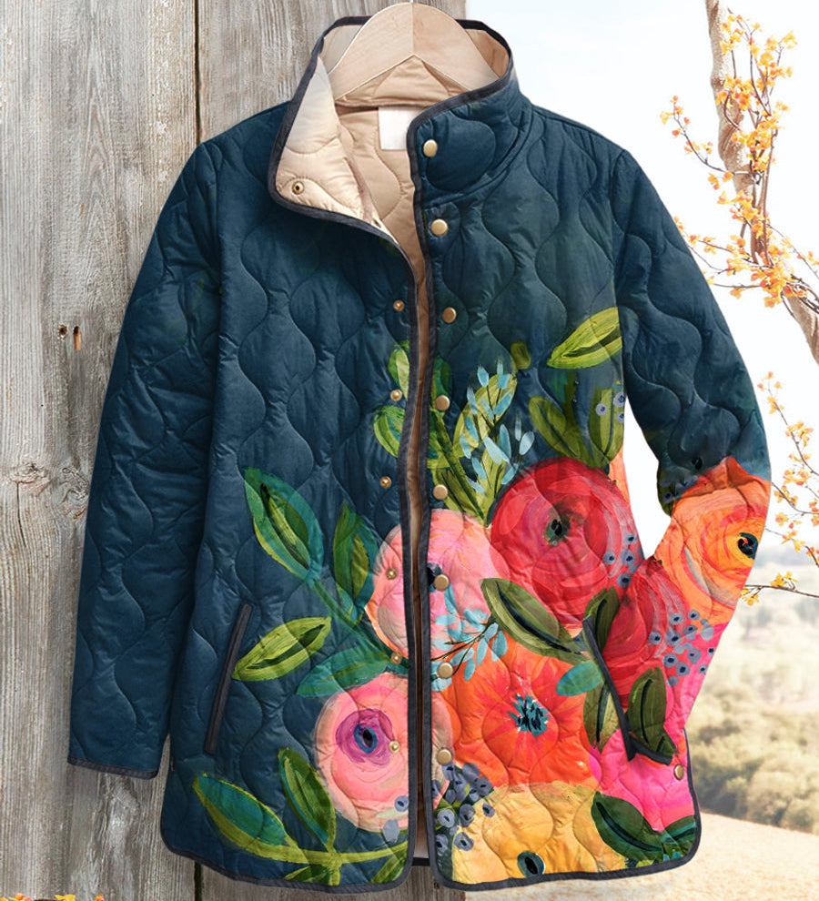 Frances | Country Floral Quilted Jacket