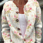 Kerensa | Vintage Floral Knit Cardigan