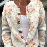 Kerensa | Vintage Floral Knit Cardigan