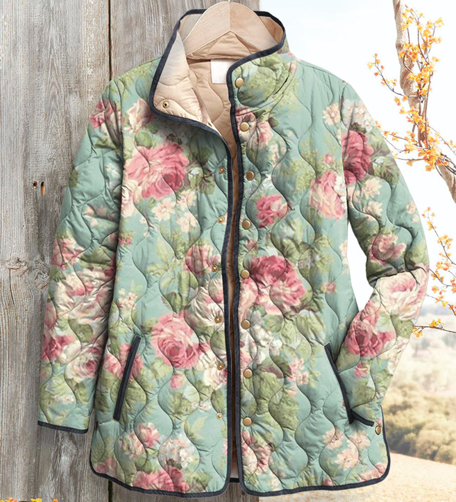 Winifred | Vintage Daisy Quilted Jacket