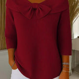 Tivella | Knot and Round Neck Jumper