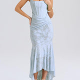 BLUEBELL | Floral Asymmetric Maxi Dress