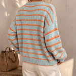 Mabel | Striped Knit Cardigan for Women