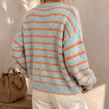 Mabel | Striped Knit Cardigan for Women