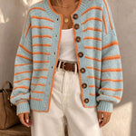 Mabel | Striped Knit Cardigan for Women