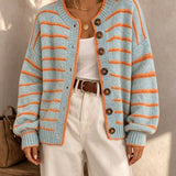Mabel | Striped Knit Cardigan for Women