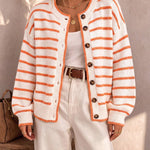 Mabel | Striped Knit Cardigan for Women