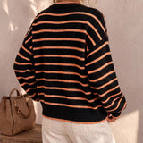Mabel | Striped Knit Cardigan for Women