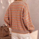 Mabel | Striped Knit Cardigan for Women
