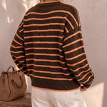 Mabel | Striped Knit Cardigan for Women