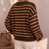 Mabel | Striped Knit Cardigan for Women