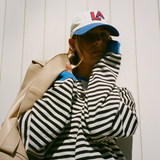 Pippa | Women's Oversized Striped Batwing Knit Sweater