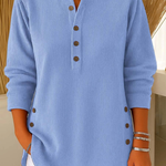 Neva | Buttoned Henley Tunic