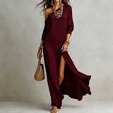 MATILDA | Asymmetric Maxi Dress