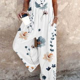 Fiona | Floral Dungarees