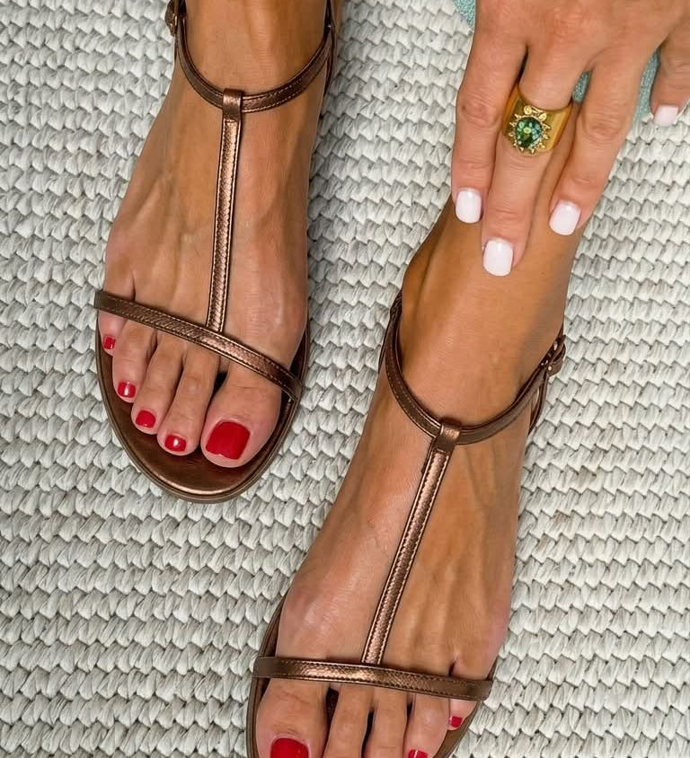 Rosalie - Golden Spring Sandals