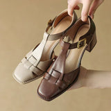 Pearl | Square-Toe Sandals
