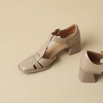 Pearl | Square-Toe Sandals