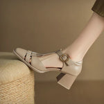 Pearl | Square-Toe Sandals