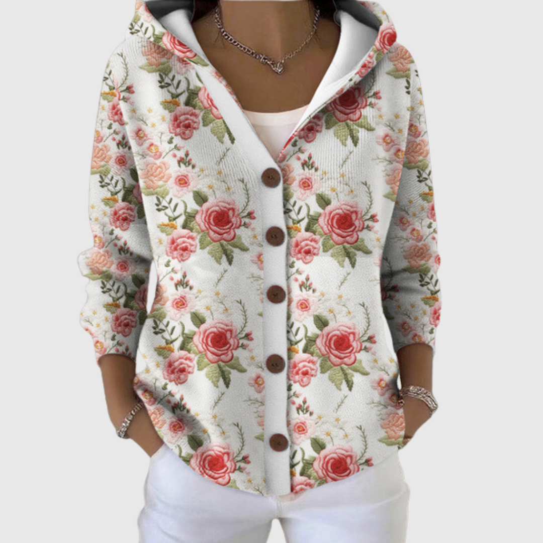 Miriam | Hooded Button Cardigan
