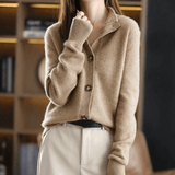Josephine | Elegant Open-Collar Knit Cardigan for Women