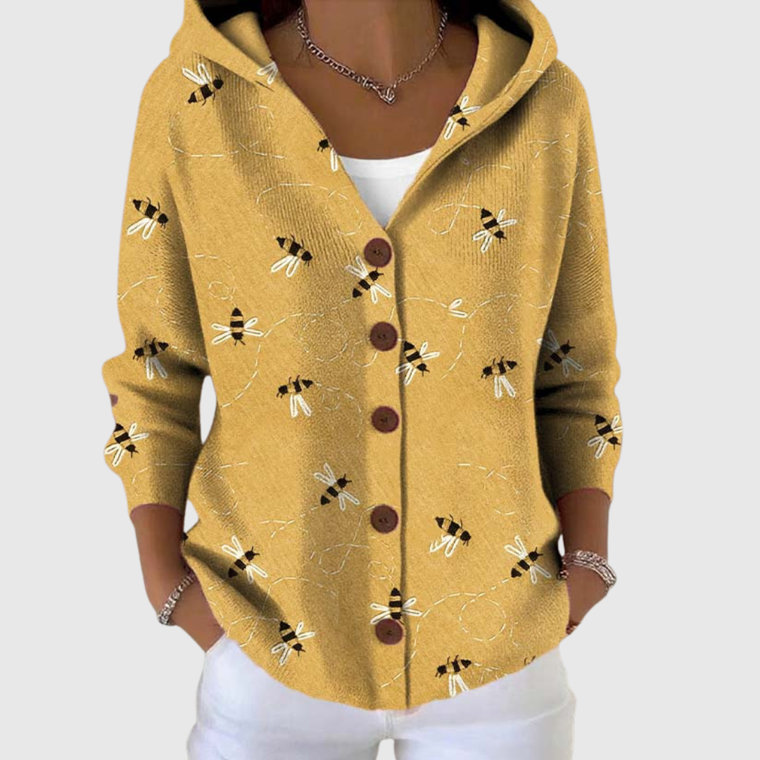 Imogen | Hooded Button Cardigan