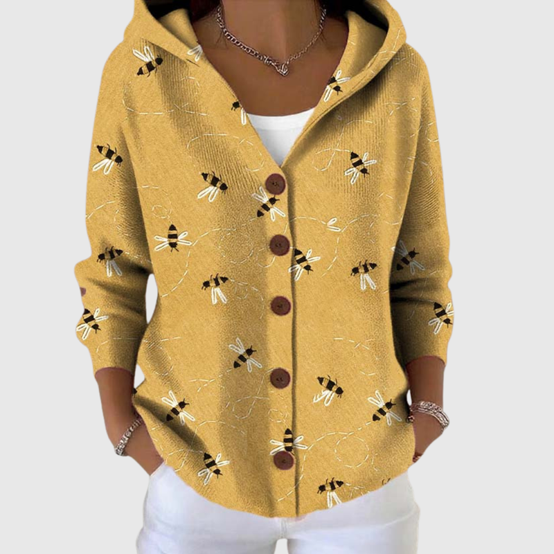 Imogen | Hooded Button Cardigan
