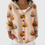 Laurel | Hooded Button Cardigan