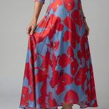 ROSALIND | Wrap V-Neck Floral Midi Dress