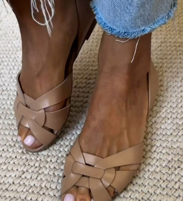 Seraphine - Nature Braided Sandals