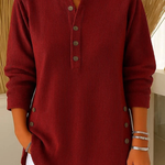 Neva | Buttoned Henley Tunic