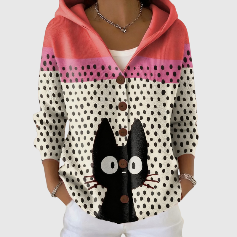 Clarissa | Hooded Button Cardigan