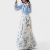 WILLA | Floral Long Sleeve Maxi Dress