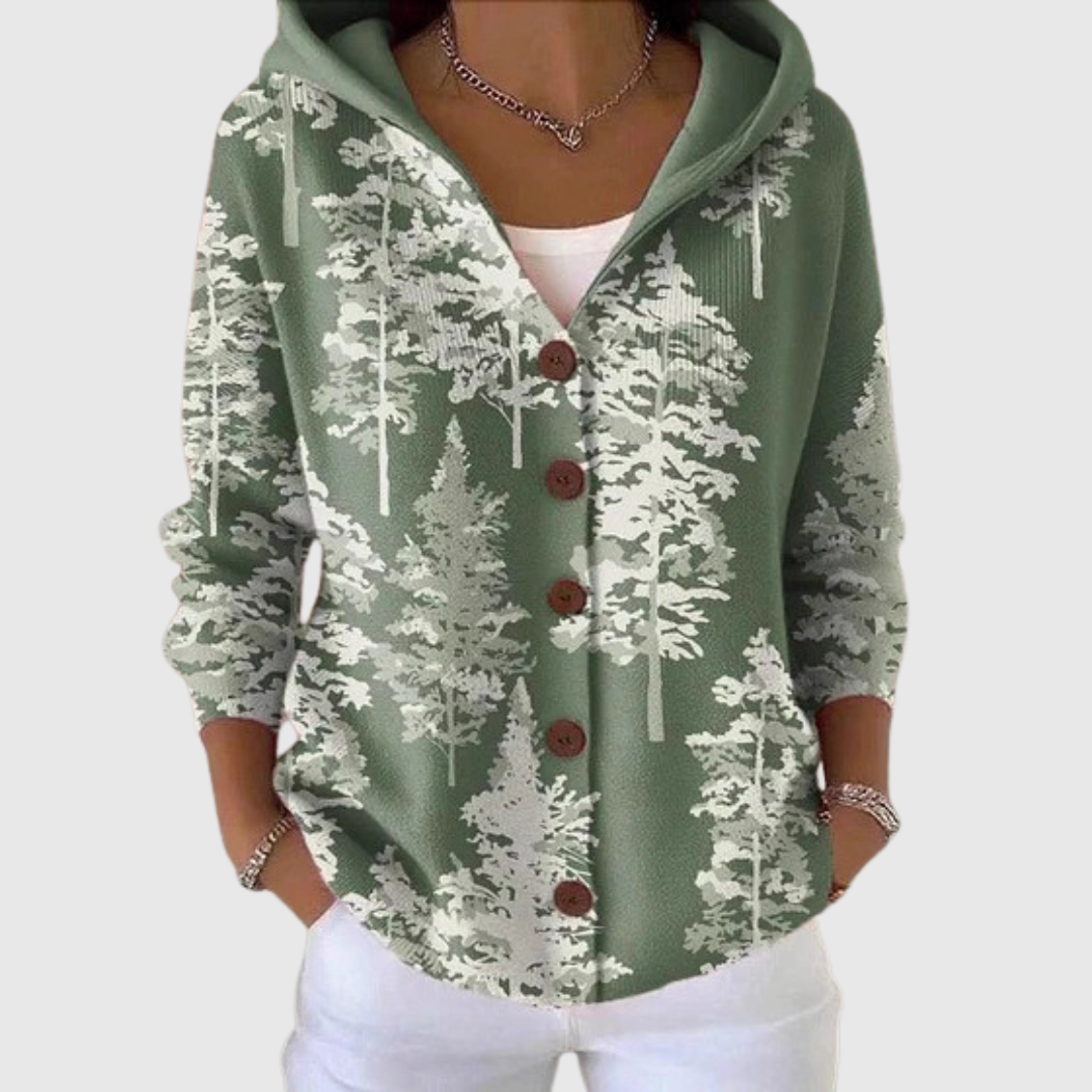 Georgiana | Hooded Button Cardigan