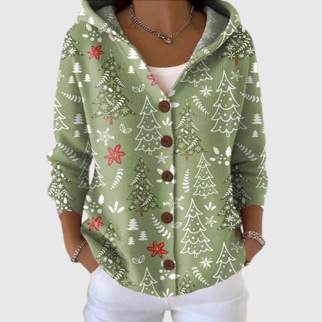 Frances | Hooded Button Cardigan