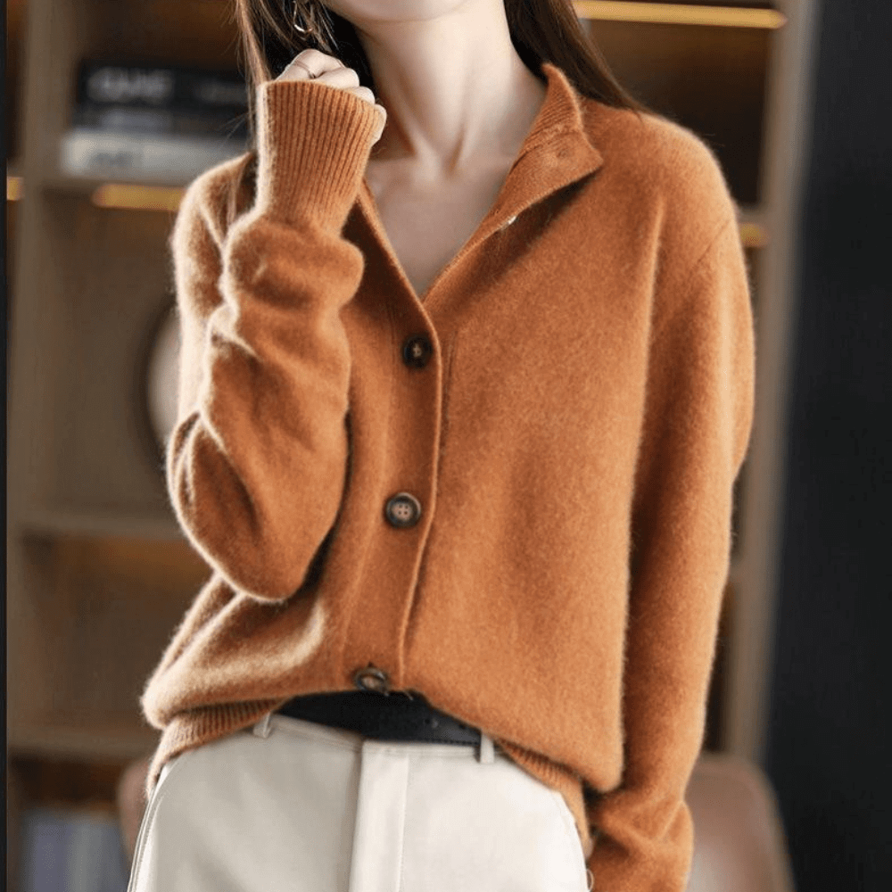 Josephine | Elegant Open-Collar Knit Cardigan for Women