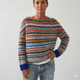 Rosalie | Rainbow Stripe Knit Sweater